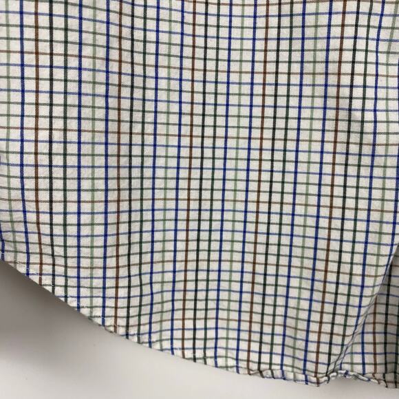 J Crew Mercantile Flex Slim Button Down Plaid Multicolor Shirt Mens Size Small - Picture 11 of 11